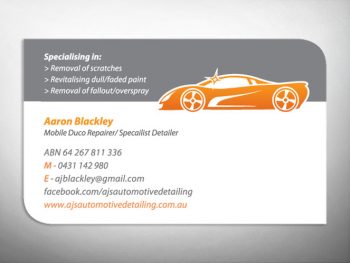 AJ's Automotive, business cards 