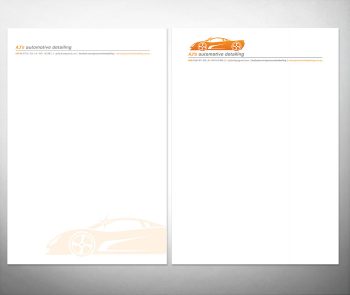 AJ's Automotive Detailing stationery 