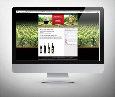AJ’s Wines website