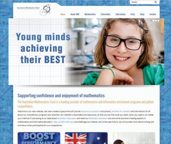 Australian Mathematics Trust responsive website