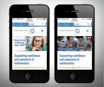 Australian Mathematics Trust responsive website
