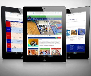 Blackwood Recreation Centre, Adaptive web design, Ipad
