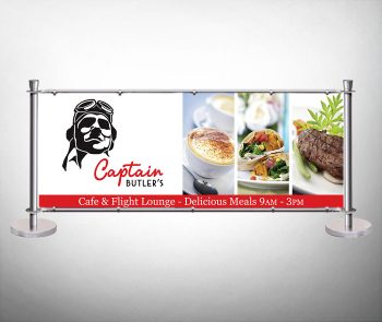 Captain Butler Vinyl signage