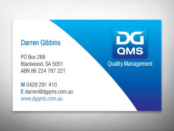 DG~QMS business card