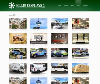 Ellis Displays, Web Design