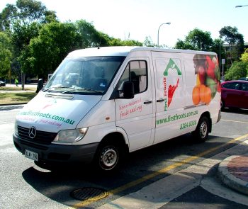 First Froots van signage