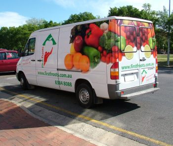 First Froots van signage