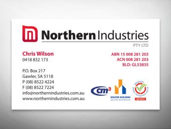 Northern Industries business card