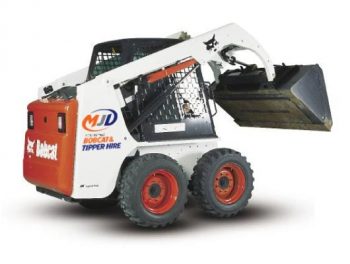 MJD Bobcat and Tipper Hire vehicle signage